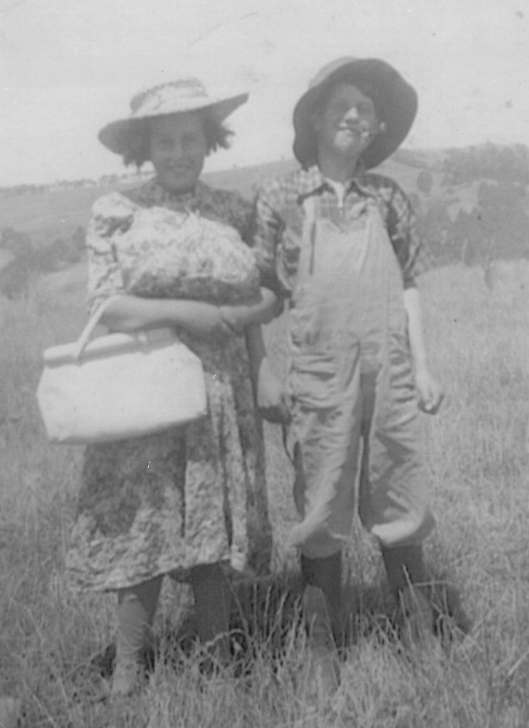 Judy at Gormandale with one of her Lakeman twin uncles