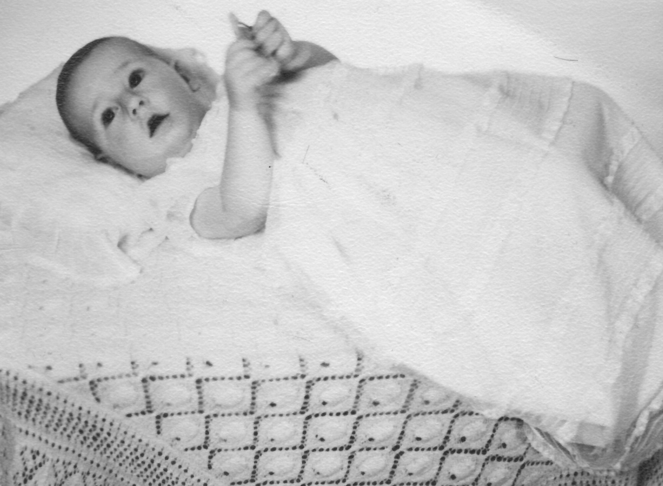 Peter in Christening gown